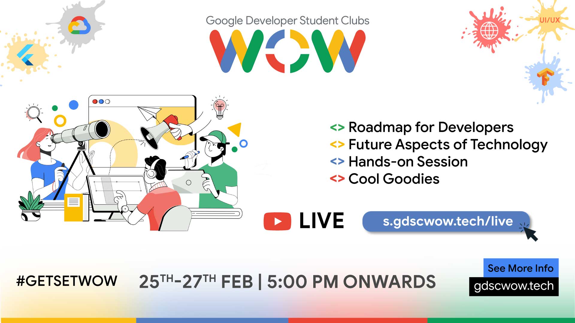 See GDSC WOW [Wonder of Wonders] at Google Developer Student Clubs